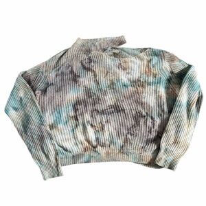 Main Strip Women’s Tye Dye Off The Shoulder Sweater - Size Small - New W/O Tags